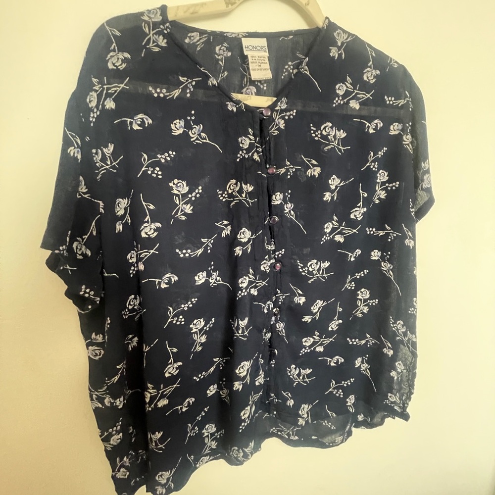 Navy Blue Gauze skirt set